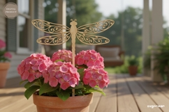 Dragonfly Garden Stakes SVG Bundle | Glowforge | Laser Cut Product Image 5