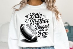 Little Brother Biggest Fan Svg | Game Day Svg | Shirt Svg Product Image 5