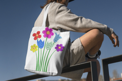 Colorful Garden Flowers Embroidery Design Product Image 5