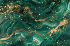 Deep Emerald and Malachite Liquid Marble Background Product Image 1
