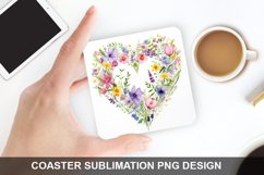 Spring Flower - Coaster Sublimation Design Product Image 1