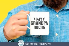 My Grandpa Rocks SVG | Grandfather's Day Tribute Art Product Image 2