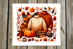 Golden Autumn, Fall | 4 Skinny Tumbler Sublimation designs Product Image 5