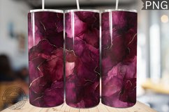 Burgundy Alcohol Ink Tumbler Wrap - High Quality 300 Dpi Product Image 1