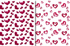 Valentine&#039;s patterns / Heart seamless patterns - 8 designs Product Image 5