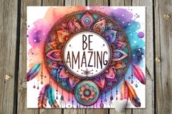 Boho Inscription | 8 Hippie Skinny Tumbler designs, PNG Product Image 5
