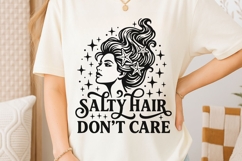Salty Hair Don’t Care Svg, Summer Vacation Svg, Beach Svg. Product Image 6