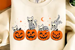 Spooky Season PNG, Halloween Pumpkin Cat PNG, Spooky Vibes Product Image 5
