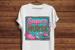 Super Nurse PNG Leopard Print, Nurse Sublimation Design Product Image 5