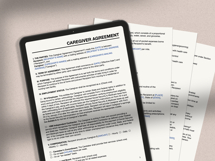 Caregiver Agreement doc simple template, MS Word editable Product Image 5