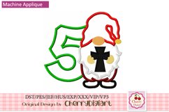 Gnome Cross Numbers machine embroidery bundle 2211N Product Image 4