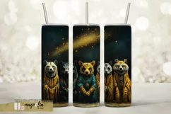 ANIMAL SPIRIT boho seamless tumbler wrap sublimation design Product Image 2
