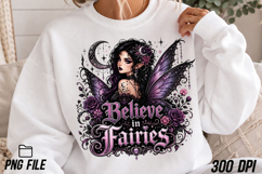 Believe in Fairies Gothic Fairy PNG Product Image 5