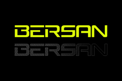 BERSAN Futuristic Modern font Product Image 5