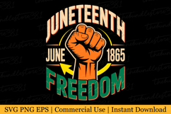 Juneteenth June 1865 Svg | Svg Cut Files Product Image 1