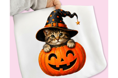 Funny Black Cat Pumpkin PNG, Black Cat Pumpkin PNG SVG Product Image 6