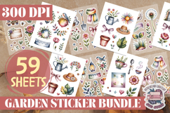 Garden sticker Sheet Bundle 59 Sheets Flowers Summer Birds Product Image 4