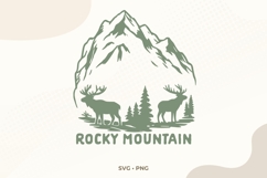 Rocky Mountain National Park SVG | Deer Mountain Product Image 1