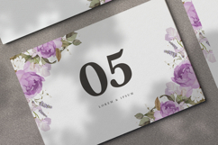 beautiful wedding card invitation set with peonies flower Product Image 5