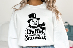 Chillin with my Snowmies Svg | Christmas svg | Shirt Svg Product Image 5