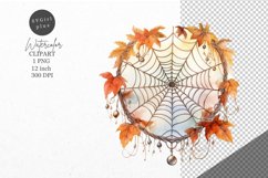 Autumn clipart, Spider web clipart, Fall clipart Product Image 1