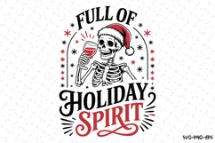 Full of Holiday Spirit Svg | Halloween Svg | Svg Cut Files Product Image 1