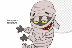 Mummy Halloween Sublimation , Halloween T-shirt PNG Product Image 4
