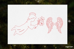 3D Christmas Angel Ornament Laser Cut | Glowforge | SVG Product Image 3