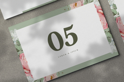 wedding card invitation set with beautiful peonies flower Product Image 5