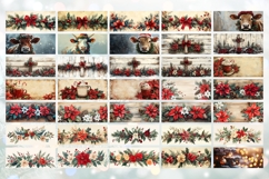 Watercolor Christmas Mug Bundle, Winter Mug Designs Product Image 5