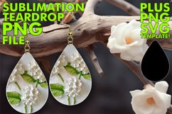 Shimmering Blossom Teardrop Earring Summer Style Product Image 1