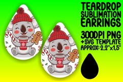 Dynamic Teardrop Earrings Design Art , Christmas Product Image 1