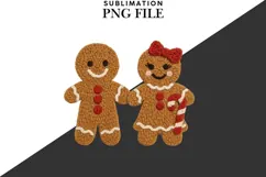 Gingerbread couple png design for T-shirts Product Image 2