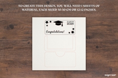 Graduation Money Holder Laser Cut | Glowforge | SVG Product Image 2