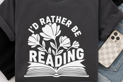 I’d Rather Be Reading Svg, Book Lover Svg, Book Club Svg. Product Image 6