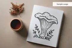 Black Trumpet Mushroom SVG, PNG, DXF Product Image 5