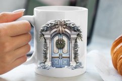 Cute Silver Christmas Watercolor Clipart, Christmas SVG Product Image 5