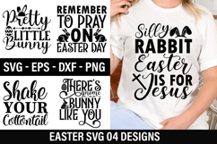 Easter SVG Design - Silly Rabbit Easter Is For Jesus Product Image 1