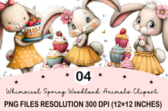 Whimsical Summer Animals Clipart Product Image 1
