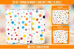 Confetti Tumbler Wrap Designs, Sublimation Wrap Product Image 1