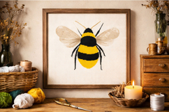 Bee cross stitch embroidery pattern 10 inch needlework digit Product Image 5