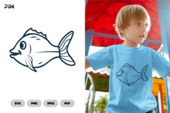 Fish SVG &amp; Clipart - Sea Animals Illustration Product Image 1