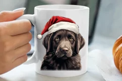 Christmas Peeking Dogs Clipart, Christmas PNG Product Image 5