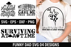 Funny Dad SVG Design - Looking At My Wife I Think Wow Product Image 1