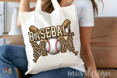 Baseball Mom PNG, Leopard Sports Game Day Sublimation Product Image 5