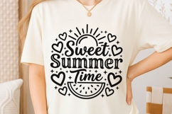 Sweet Summer Time Svg, Summer Vibes Svg, Beach Vacation Svg. Product Image 6