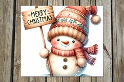 Xmas Snowman | cute Christmas Skinny tumbler sublimation Product Image 5
