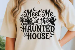 Meet Me At The Haunted House Svg, Scary Halloween Svg. Product Image 6