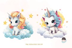 Fairy Unicorn Sublimation Clipart Bundle Product Image 5