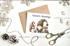 Gnome & Snowman. Christmas clipart. PNG sublimation Product Image 6
